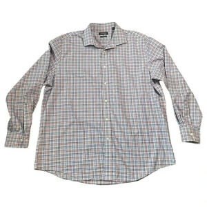 Lauren Ralph Lauren Button Up Red Blue Plaid Long Sleeve Casual Size X Large XL